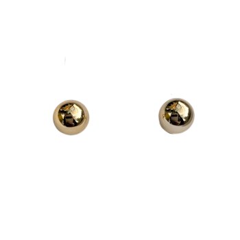 1 Paar Ohrstecker Bubble goldfarben