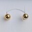 1 Paar Ohrstecker Bubble goldfarben