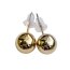1 Paar Ohrstecker Bubble goldfarben