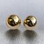 1 Paar Ohrstecker Bubble goldfarben