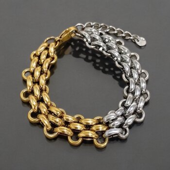 Armband Braided Bi Color Edelstahl