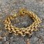 Armband Braided Edelstahl vergoldet
