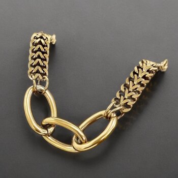 Armband Fusion Edelstahl vergoldet