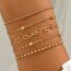 5 tlg. Armband Set Crush goldfarben