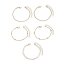 5 tlg. Armband Set Crush goldfarben