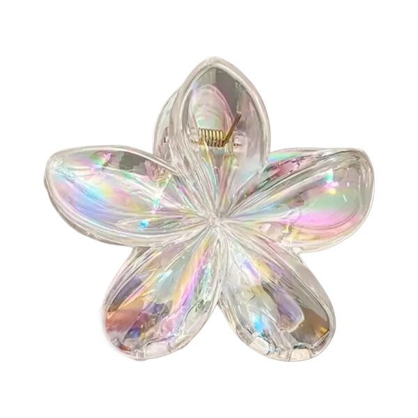 Haarklammer Lotus Holo transparent