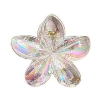 Haarklammer Lotus Holo transparent