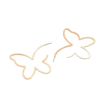 Creolen Butterfly goldfarben
