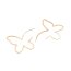Creolen Butterfly goldfarben