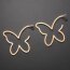 Creolen Butterfly goldfarben