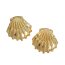 Ohrstecker Seashell Edelstahl goldfarben