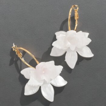Ohrringe Floral goldfarben