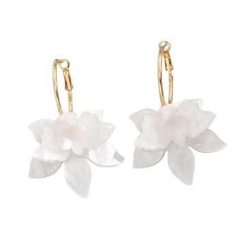 Ohrringe Floral goldfarben