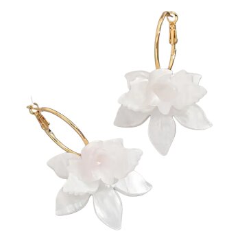 Ohrringe Floral goldfarben