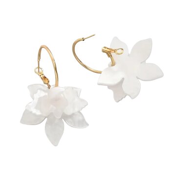 Ohrringe Floral goldfarben