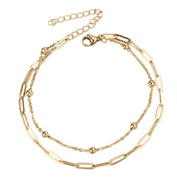 Armband Bubble Edelstahl goldfarben