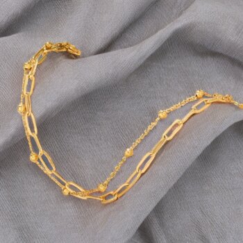 Armband Bubble Edelstahl goldfarben