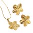 Schmuckset Cherry Blossom Edelstahl vergoldet