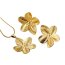 Schmuckset Cherry Blossom Edelstahl vergoldet