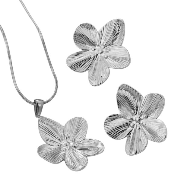 Schmuckset Cherry Blossom Edelstahl