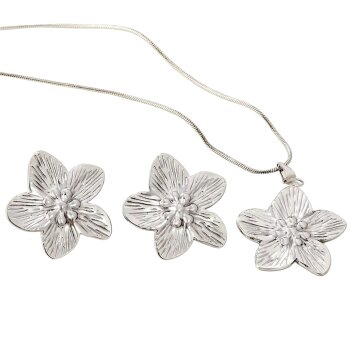 Schmuckset Cherry Blossom Edelstahl