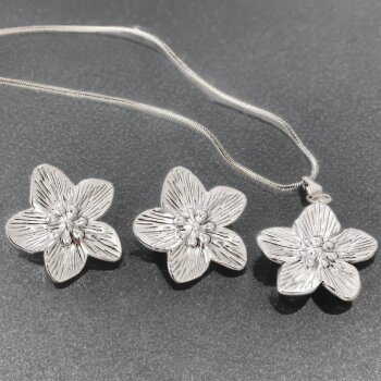 Schmuckset Cherry Blossom Edelstahl
