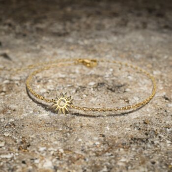 Armband Sunray Edelstahl vergoldet