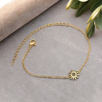 Armband Sunray Edelstahl vergoldet