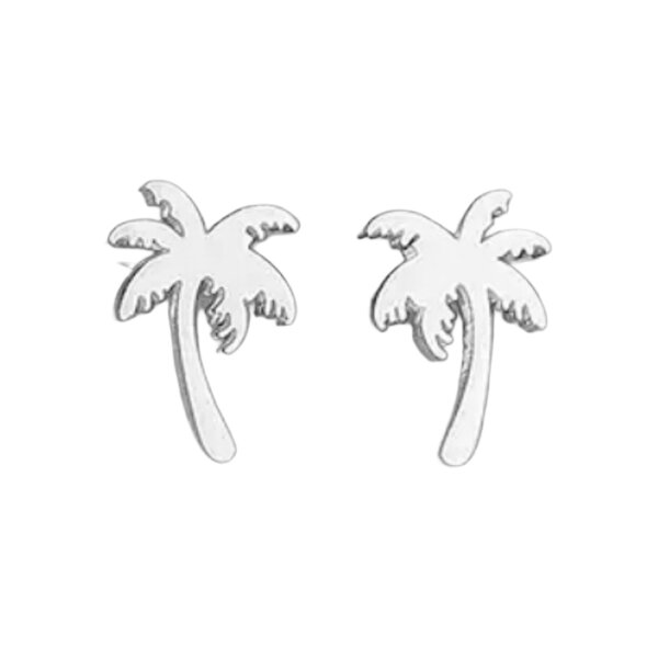 Ohrstecker Palme Edelstahl