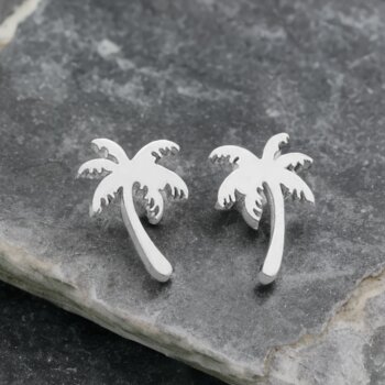 Ohrstecker Palme Edelstahl