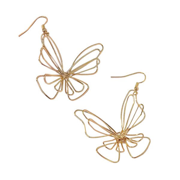 Ohrhänger Butterfly goldfarben