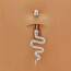 Bauchnabel Piercing Schlange Edelstahl
