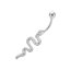 Bauchnabel Piercing Schlange Edelstahl
