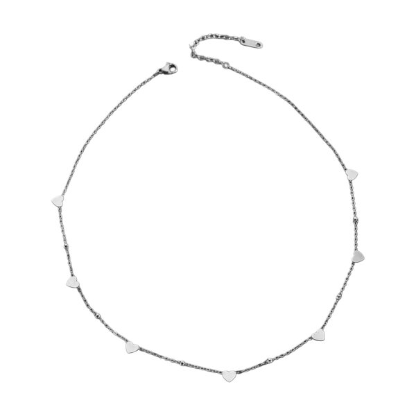 Collier Herzen Edelstahl