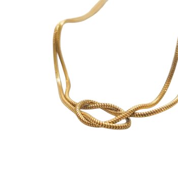 Kette Knot Edelstahl vergoldet