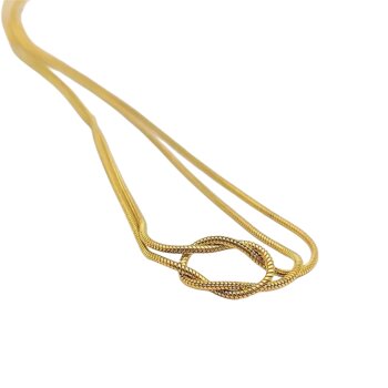 Kette Knot Edelstahl vergoldet