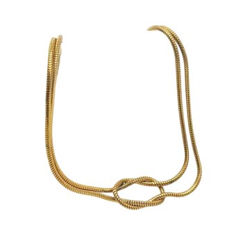 Kette Knot Edelstahl vergoldet