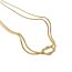 Kette Knot Edelstahl vergoldet
