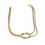 Kette Knot Edelstahl vergoldet