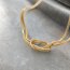 Kette Knot Edelstahl vergoldet