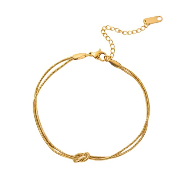 Armband Knot Edelstahl vergoldet