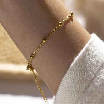 Armband Simply Bubble Edelstahl vergoldet