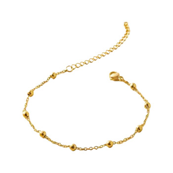 Armband Simply Bubble Edelstahl vergoldet