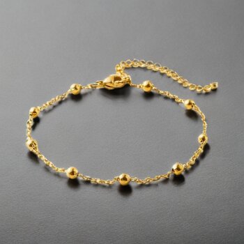 Armband Simply Bubble Edelstahl vergoldet