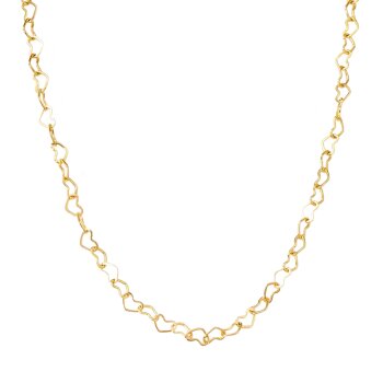 Kette Crush Hearts Edelstahl vergoldet