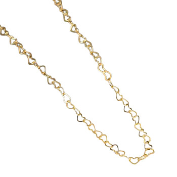 Kette Crush Hearts Edelstahl vergoldet