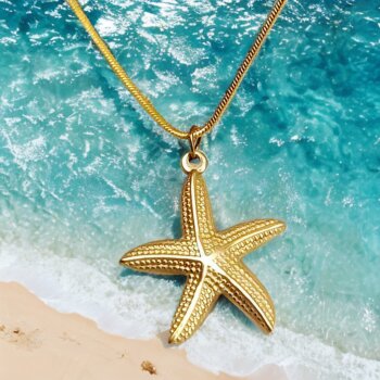 Pendant Seashell golden