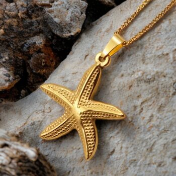 Pendant Seashell golden