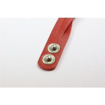 vintage Armband Leder  rot  im Organza Beutel